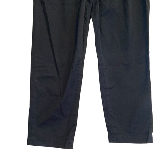 Everlane Black Cotton Elastic Waist Loungewear Loose Fit Curvy Pants Size 4 - Picture 8 of 16